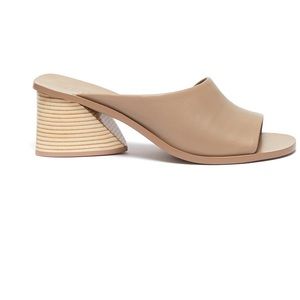 MERCEDES CASTILLO ‘IZAR' ASYMMETRIC LEATHER MULES